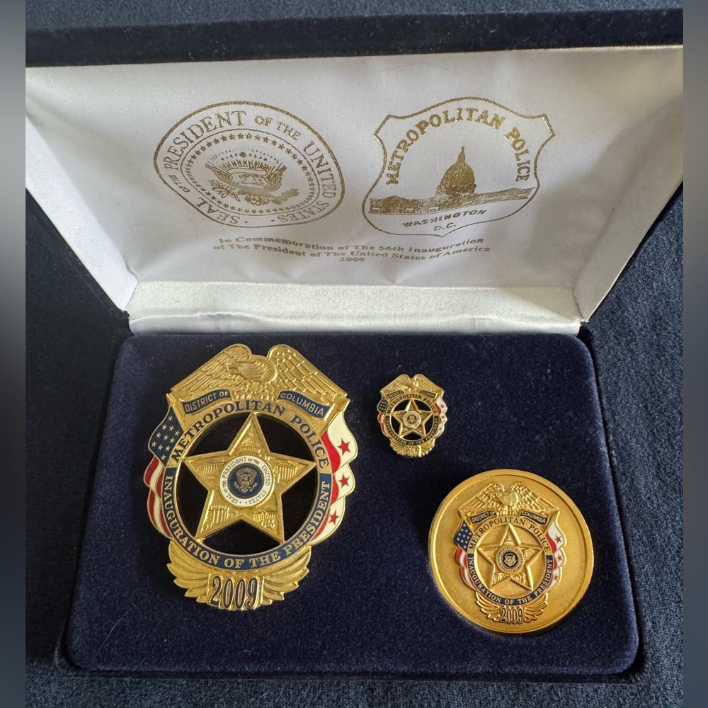 President Obama's Inauguration
Momento Badges Metropolitan Police Commemorative